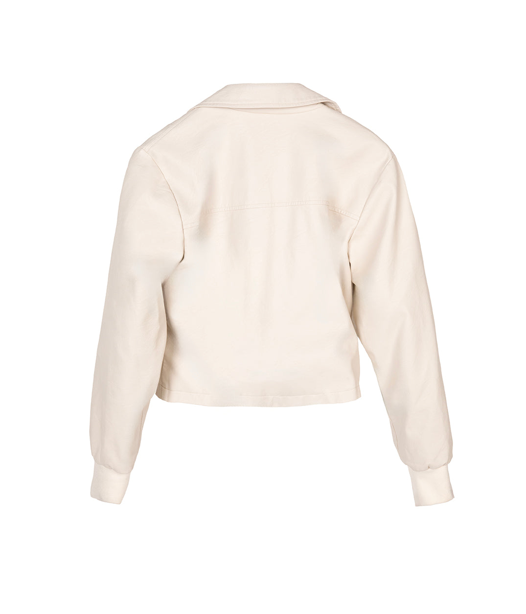 variant:: creme -- SESSA Veste moto végétalien creme