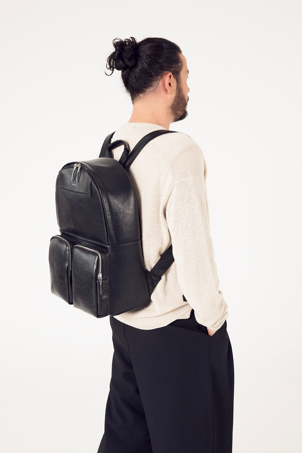 DONNIE Vegan Backpack – Theme | Color: Noir - variant::noir