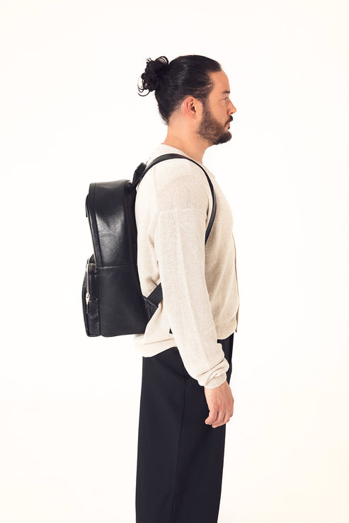 DONNIE Vegan Backpack – Theme | Color: Noir - variant::noir