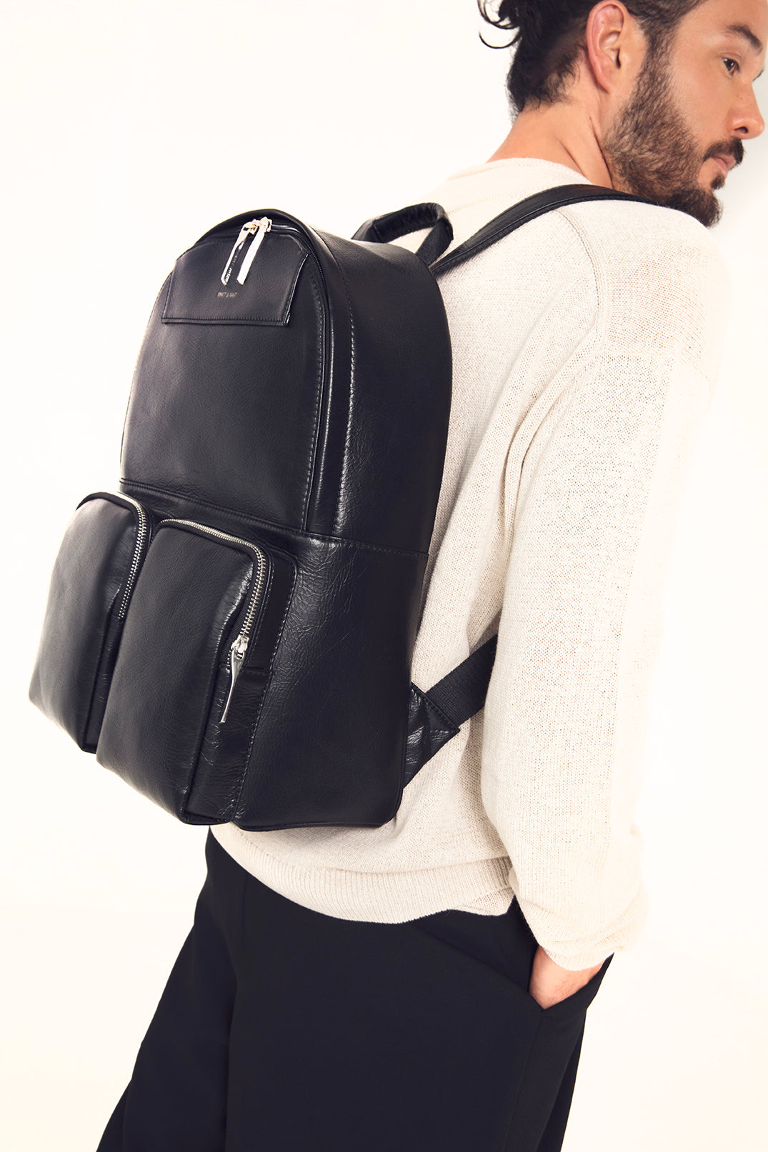 DONNIE Vegan Backpack – Theme | Color: Noir - variant::noir