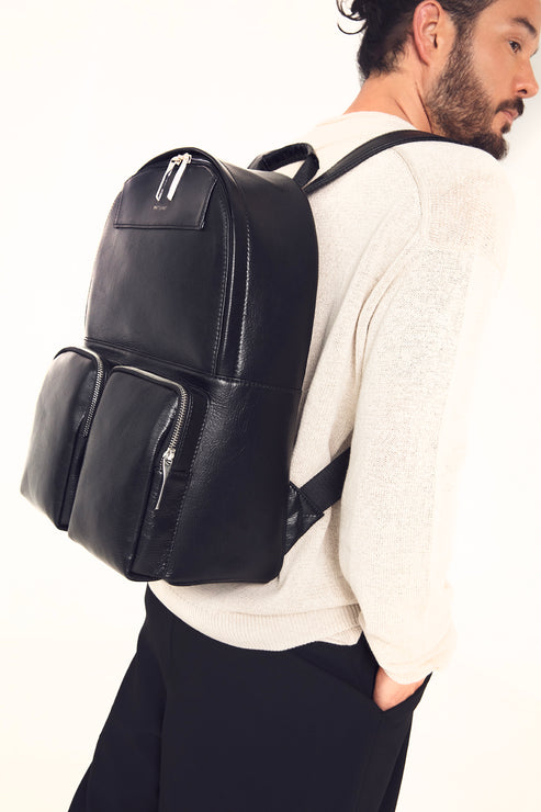 DONNIE Vegan Backpack – Theme | Color: Noir - variant::noir