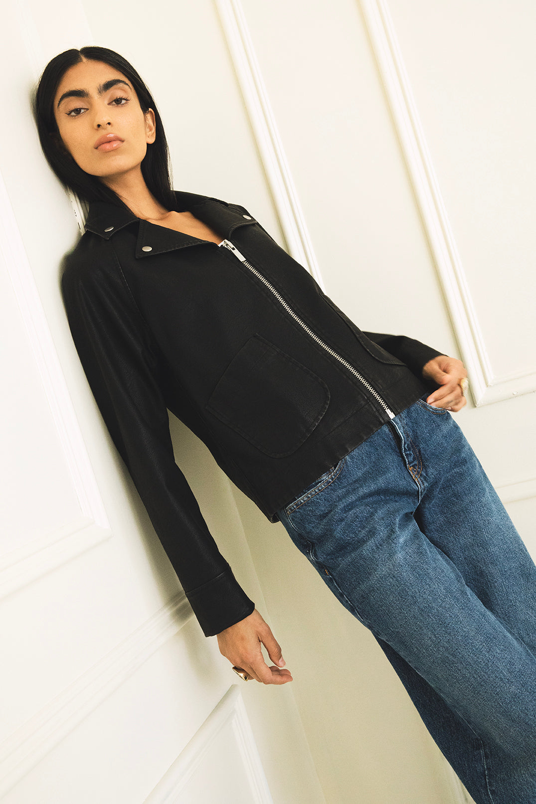 variant:: noir -- RIVI Blouson Végétalien noir