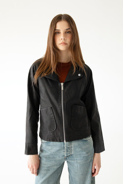 variant:: noir -- RIVI Blouson Végétalien noir