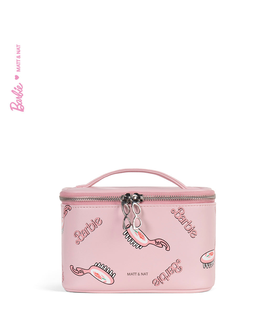 GISELE Trousse de toilette végétalienne - BARBIE™ | Couleur : Ciel Rose - variant::ciel rose