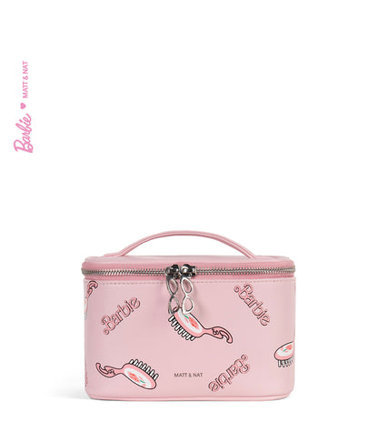 GISELE Trousse de toilette végétalienne - BARBIE™ | Couleur : Ciel Rose - variant::ciel rose