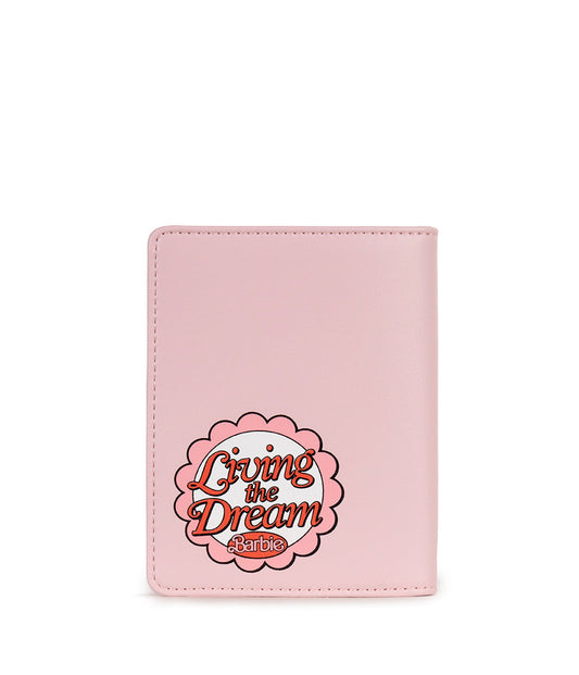 ROW Porte-passeport végétalien - BARBIE™ | Couleur : Ciel Rose - variant::ciel rose