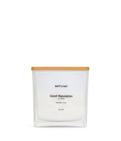 variant:: blanc -- good reputation large candle blanc